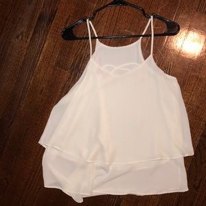 White & Flow-y, blouse-like top